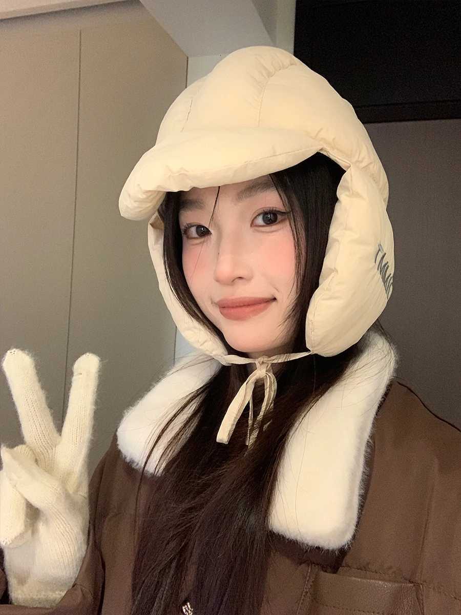 Cute outdoor cycling hat for wen versatile lightweight and warm balaclava for Winter ColdProof Ear Protection Lei Feng Hat Y250919