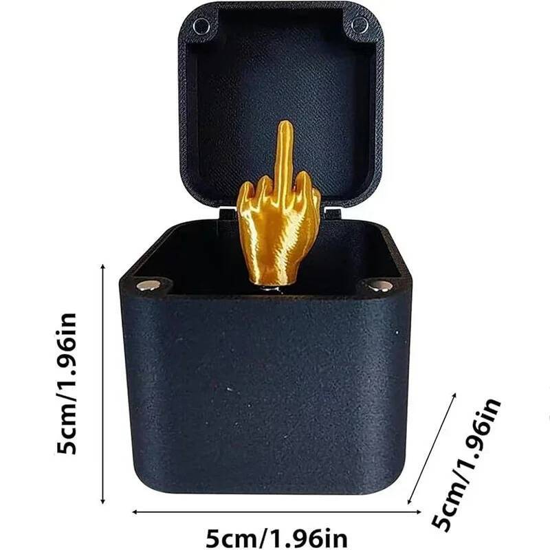 Home Interesting Prank Gift Middle Finger In Box Funny Creative Office Desk Decoration Gifts For Guests ddmythur