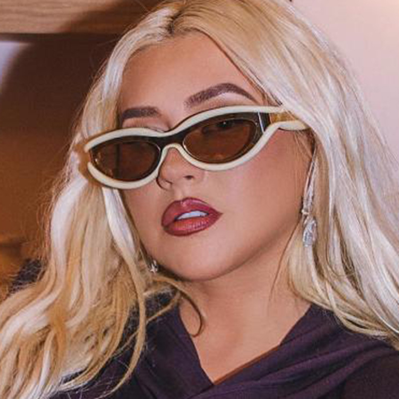 New Arrival Oval Sunglasses Chic Color Blocked Style Instagram Viral Unisex European American Fashion UV400