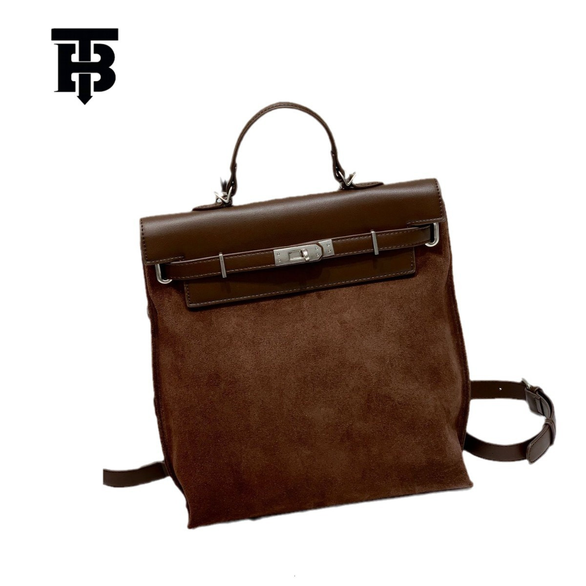 TB BHULAMTE Free Shipping New Designer Women's Bag Suede Retro High-quality Leather Backpack Fashionable Classic Backpack Multifunctional Autumn 