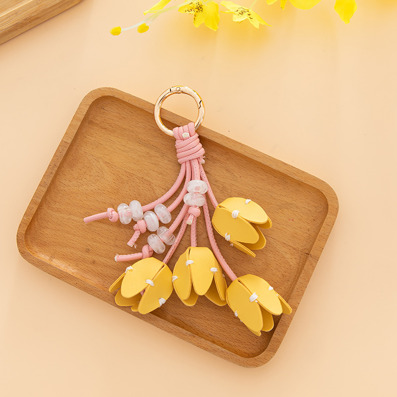 women designer keychain new dIy highvalue tulip bag pendant keychain phone case accessories