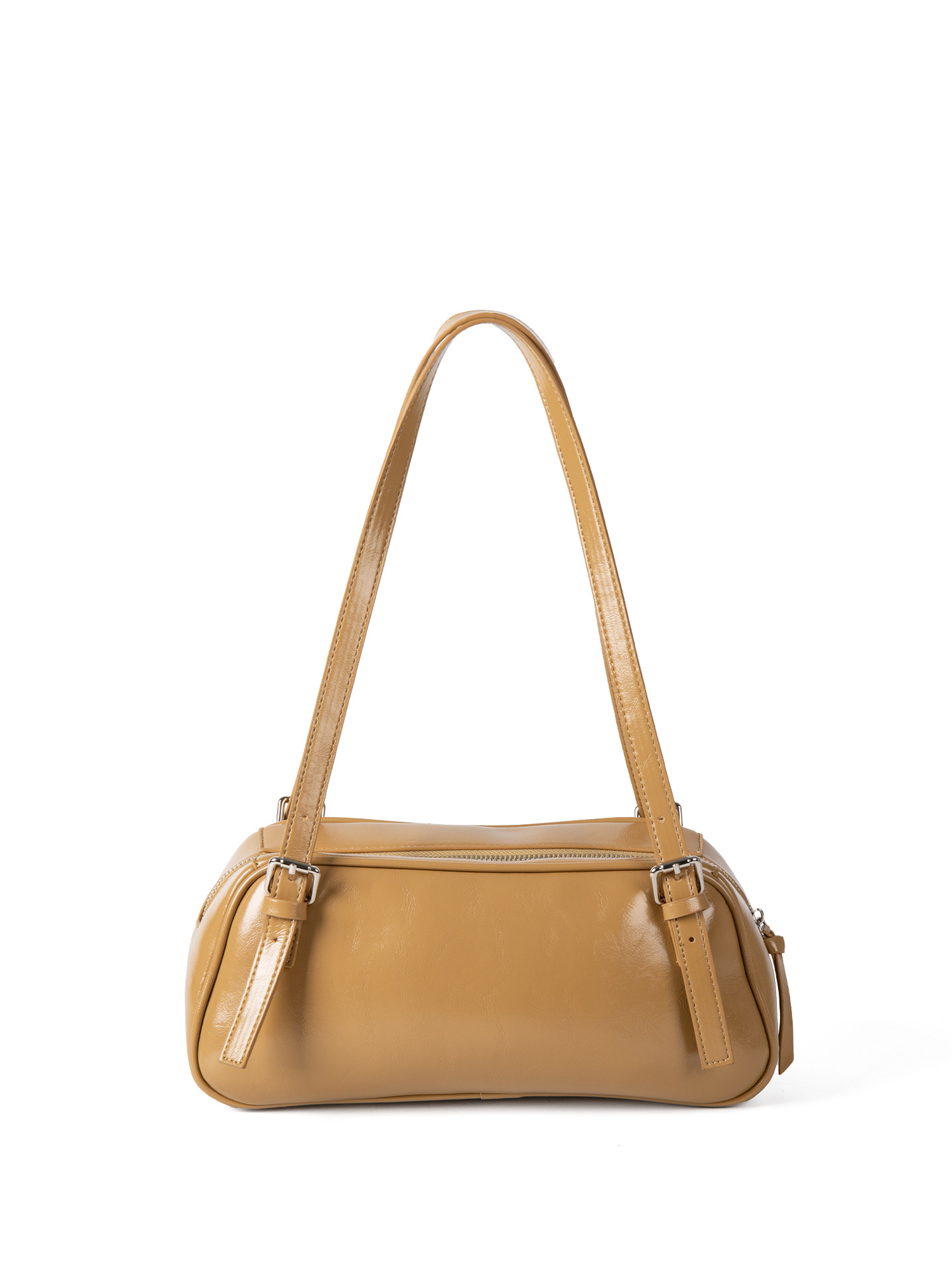 2025 Popular Fashionable Style Design Bowling For Women Niche Patent Leather Shiny Surface Simple Versatile High-End Sense Shoulder Bag