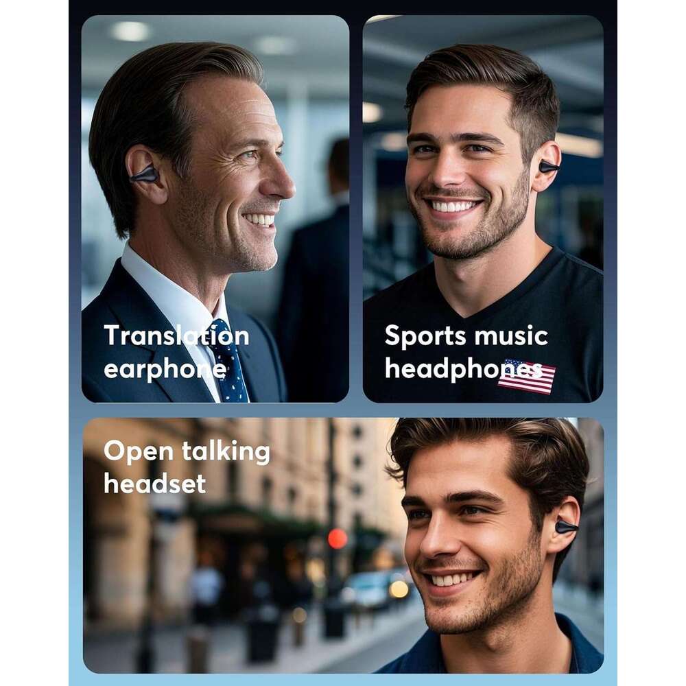 Boytond AI Translation Earbuds Real Time 144 Languages 60H Playtime Translator Ear Buds Audifonos Traductores Ingls Espaol Wireless Earphones Bluetoot