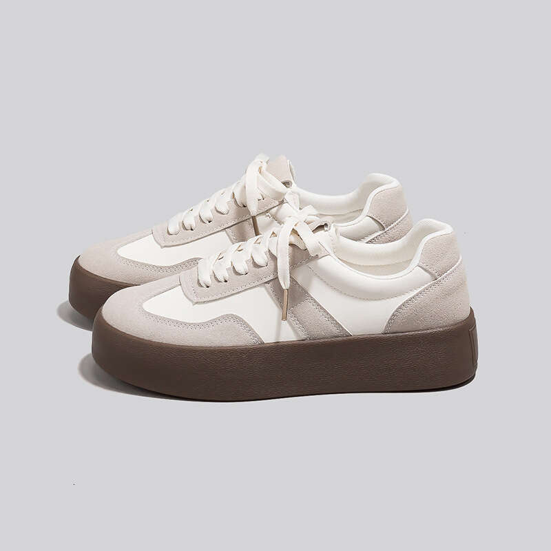 Autumn New Thick-Soled Training Couples, Versatile Casual Sports Shoes, White Shoes for Women designer shoes sneakers fashionable board shoes casual s