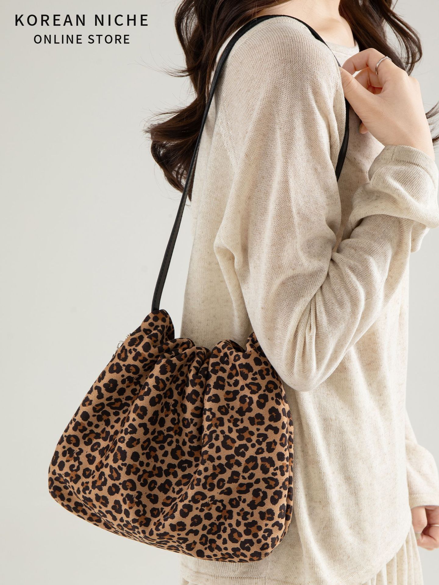 2025 Korean-Style Pleated Design Autumn/Winter Suede Underarm For Women New Versatile Fashion Handbag And Shoulder Bag