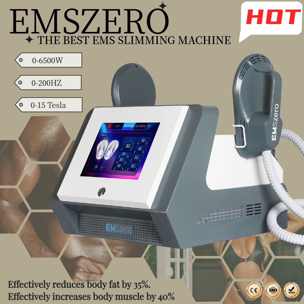 EMSzero Neo HIEMT RF EMS Body Sculpting EMSzero Machine 6500W Sculpt Muscle Stimulation Abdominal Burning Fat Slimming Electromagnetic Weight Loss 2/4