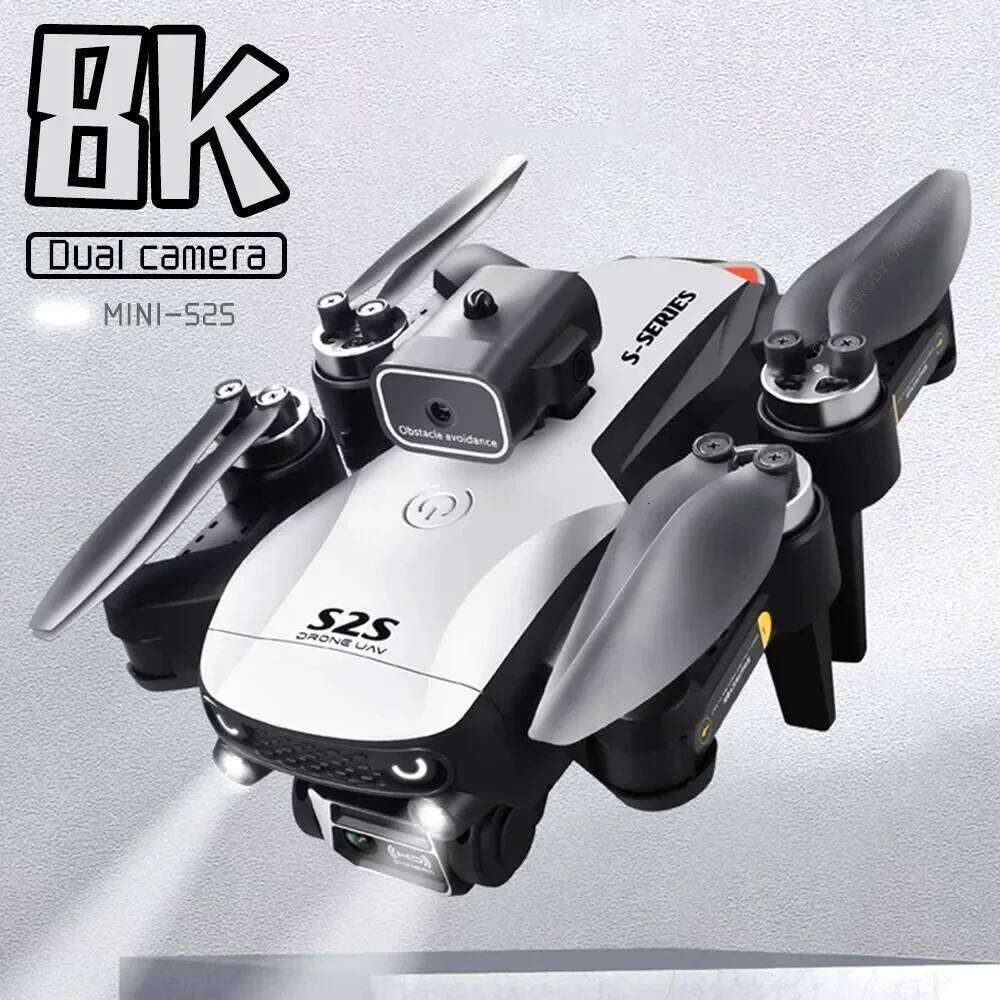 S2s Mini Drone 4K 8K HD Camera Obstacle Avoidance Aerial Photography Brushless Motor Foldable Rc Quadcopter Kid Toy