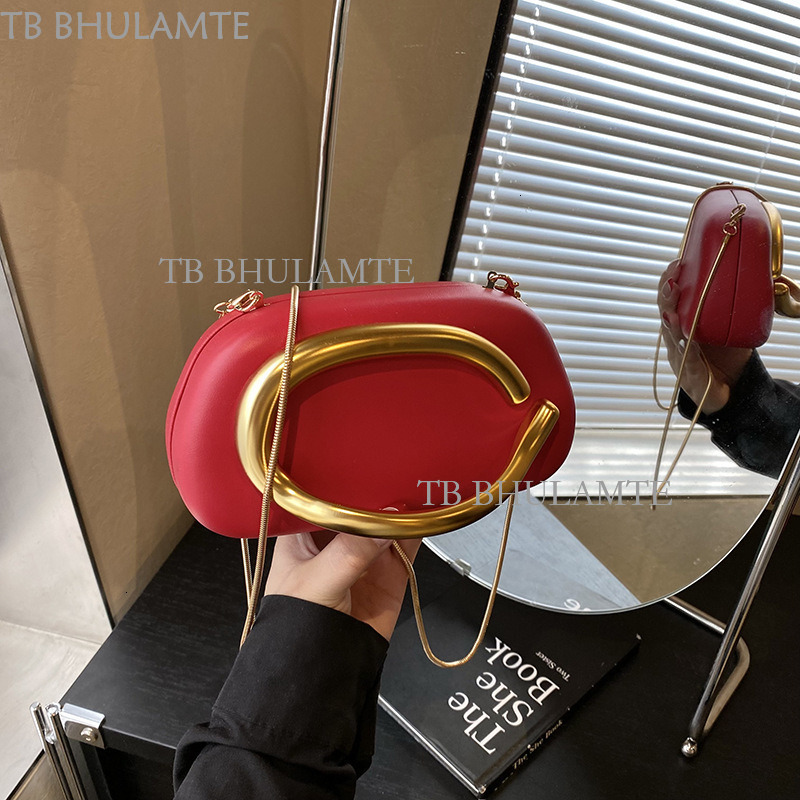 Cross-border New Women's Bag Classic Clutch Evening Bag Small Square Box Bag Luxury Designer Free Shipping Gold-plated Metal Handle Chain Crossbo