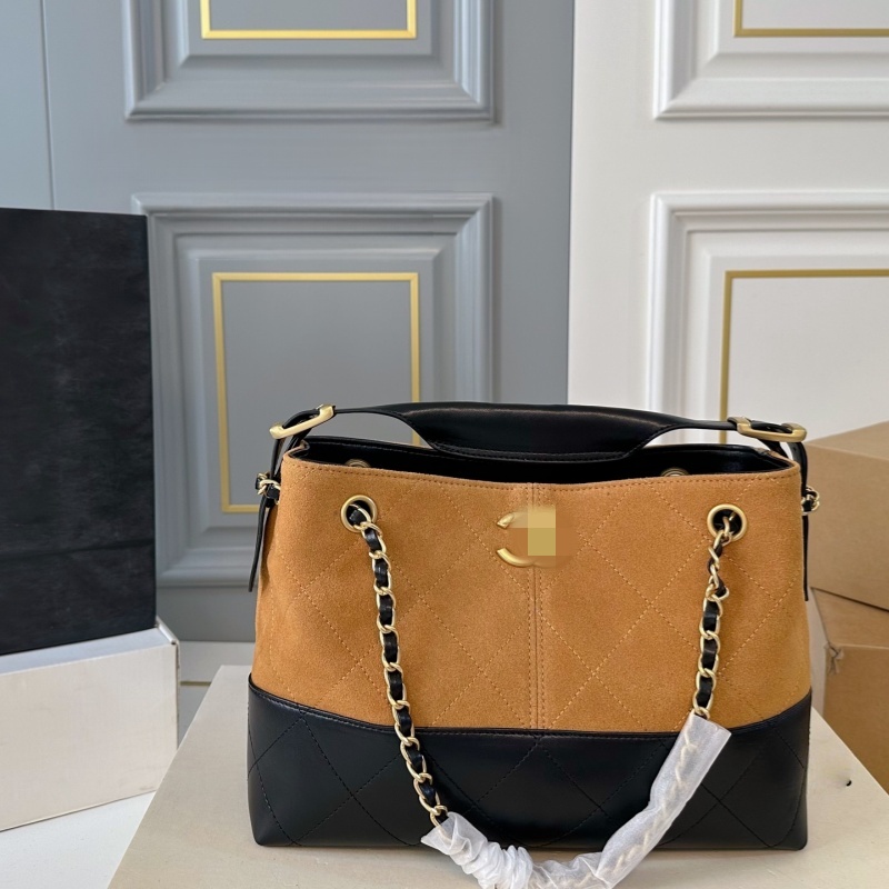 Suede Tote Shoulder Bag for Women Designer Luxury Genuine Leather Handbag Fashion Large Capacity Totes Letter C Brand Diamond Lattice Shopping Bag Patchwork Bags