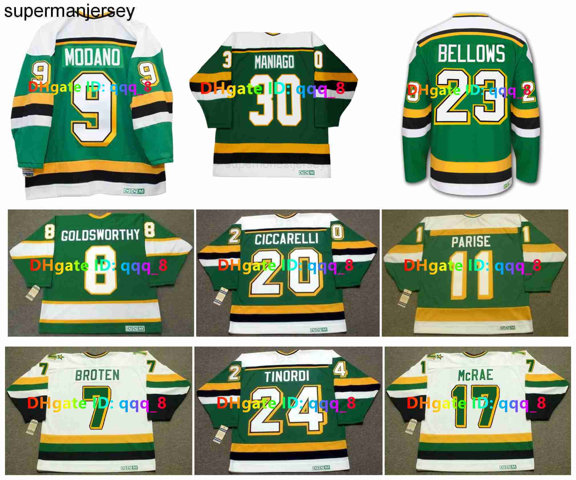 2026CCM Throwback North Stars Hockey Jersey Custom MIKE MODANO More Sizes S4XL