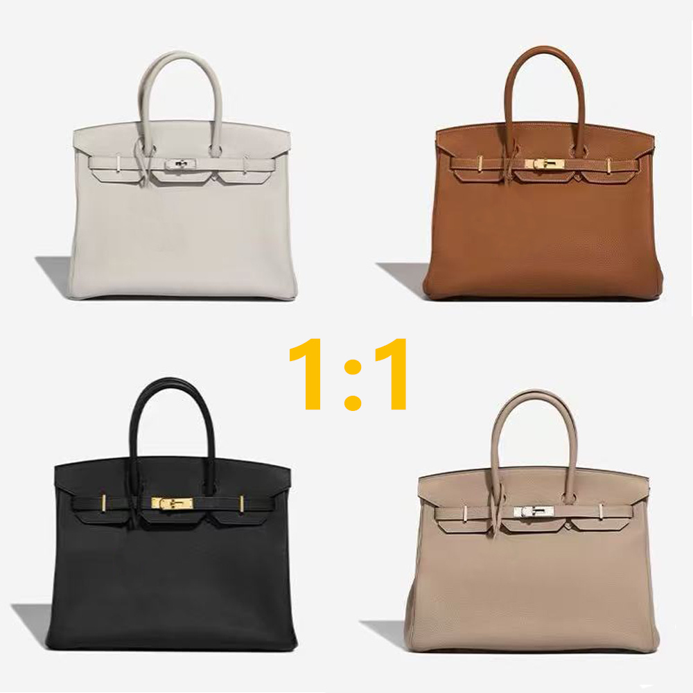 Hemmes bikin bag leather Designer Women Bag Handbags Tote High Quality 20cm/25/35 Genuine Leather Handmade Gold Sier Hardware Lock Interior Zipper Pocket b2
