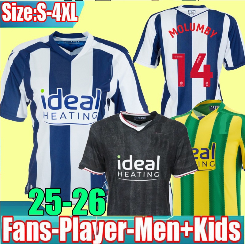 S-4XL 25 26 west Bromwich 125th anniversary Soccer Jerseys Sweatshirt MOLUMBY DIKE BRUNT ASANTE Albions 2025 football shirt Men Kids kit uniforms WALLACE PHILLIPS