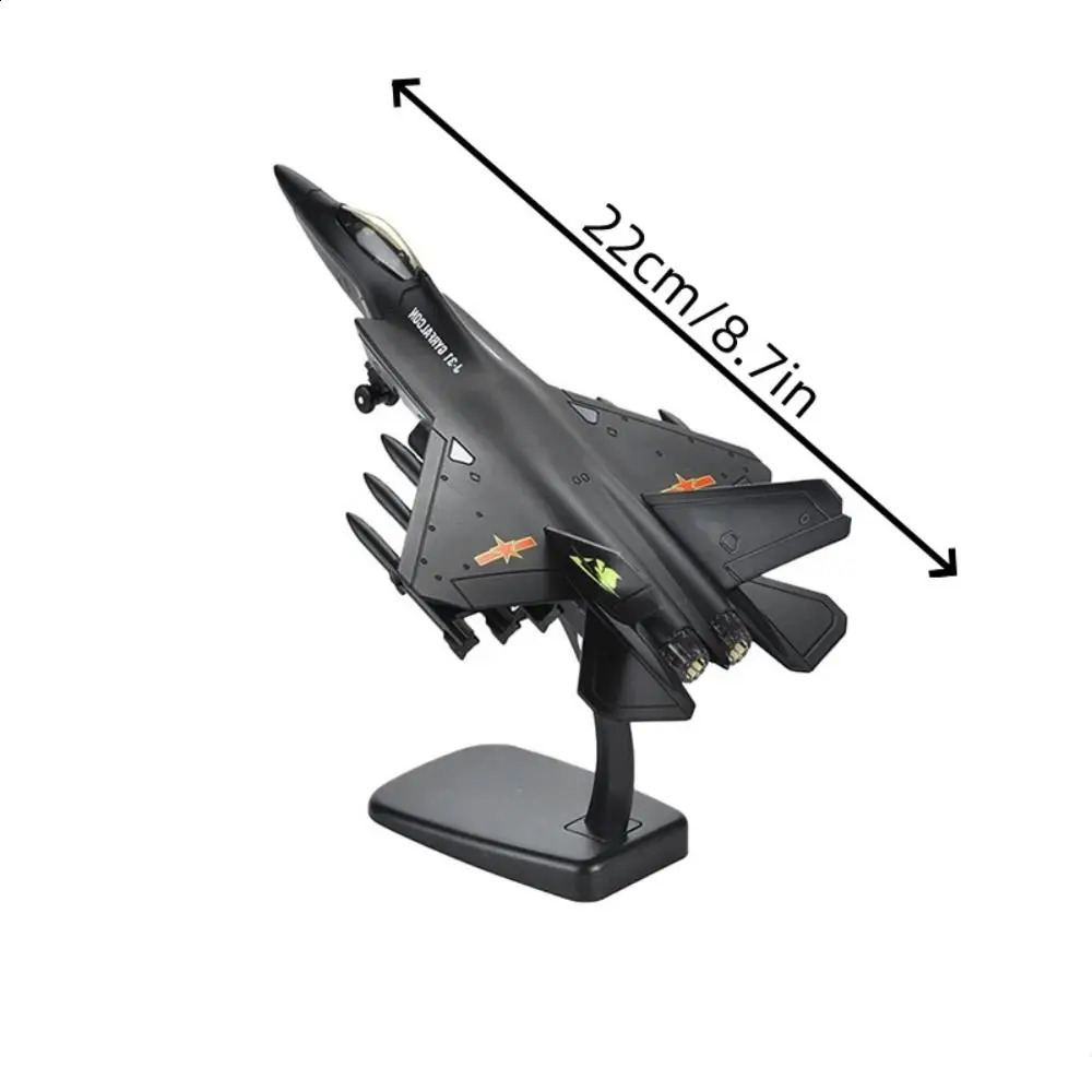 Diecast Fighter Aircraft Toy Pullback Go F16 F22 F35 Aviao Plane Model Simulation with Light Sound Jet Plane Toy Kids Toy 250920