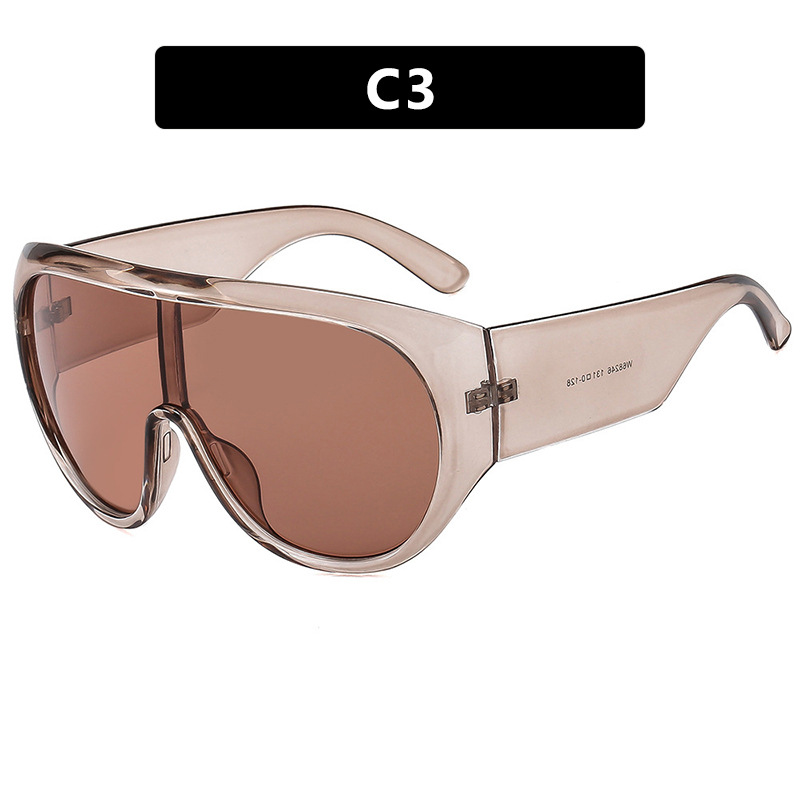 Over sized One Piece Sunglasses 2025 New Style Sports Protection European American Trendy Unique Driving Sun Glasses