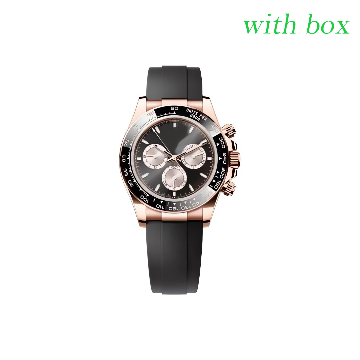 40MM Mens Designer Watch 2813 movement Automatic Watches AAA quality 904L Stainless steel /Rubber strap Sapphire Luminous Luxury Mans Wristwatch with box