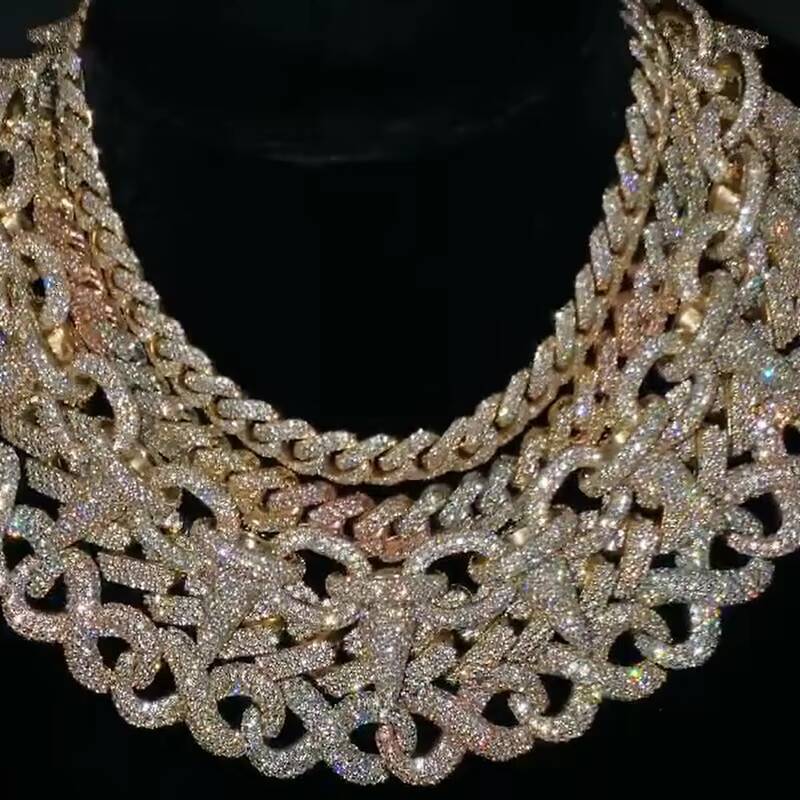 Diamond Tester 16MM VVS Moissanite Cuban Necklace Pass FaMoissaniteory Price S925 Hip Hop Jewelry