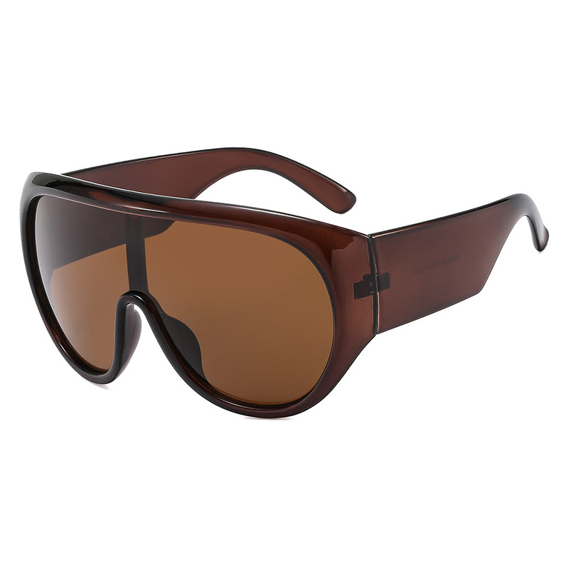 Over sized One Piece Sunglasses 2025 New Style Sports Protection European American Trendy Unique Driving Sun Glasses