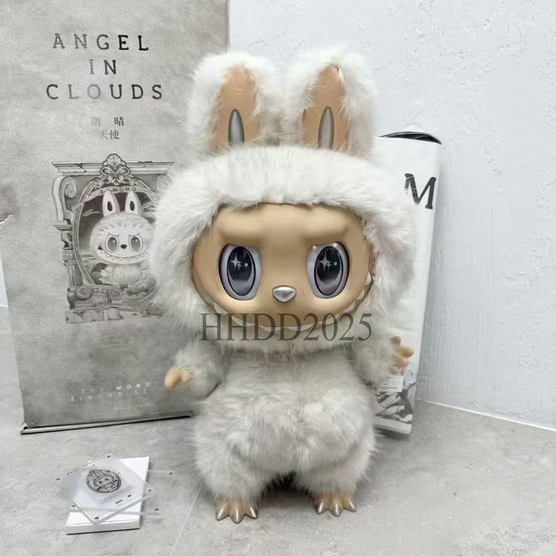 38cm 58cm Jumbo large big Zimomo Labubu rock monsters giant high-end angel zimomo creative change doll toy Gift cheif custom High energy