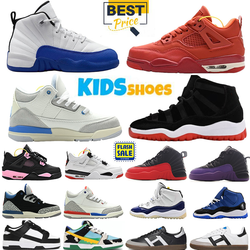 Designer Kids Shoes Basketball shoes Sneakers Toddler shoe Preschool Children Youth Athletic Outdoor sport big Boys little Girls Chaussures Trainers size 25-35
