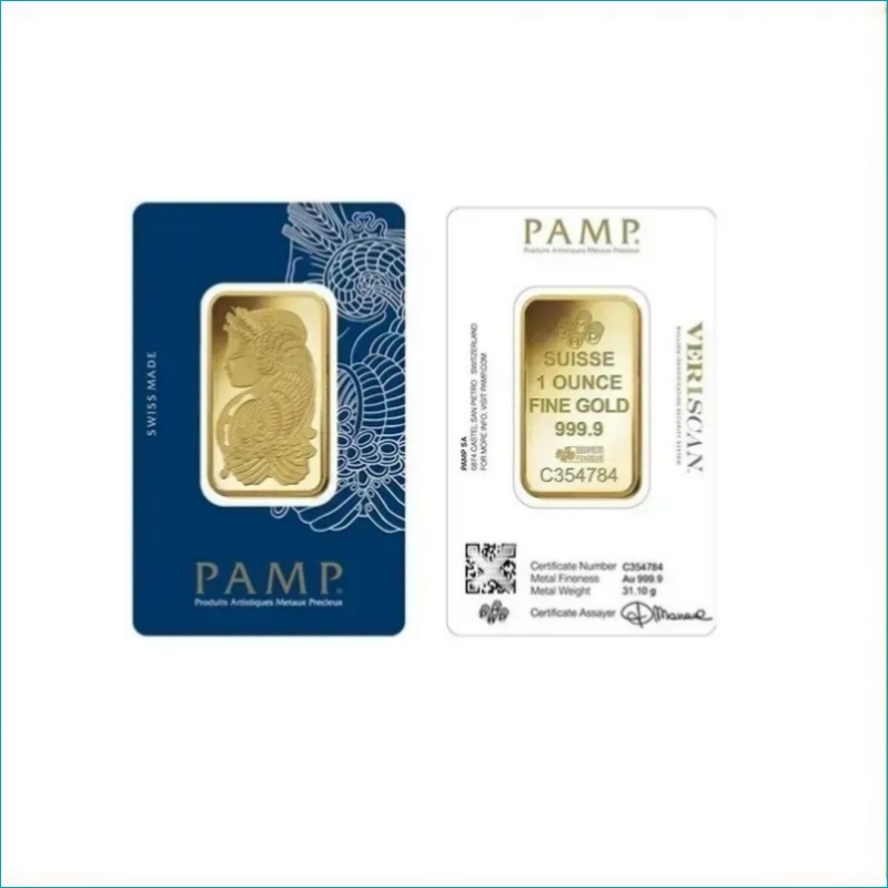 Designer 24 K Gold Plated Pure Crafts Solid High Quality Props 1 OZ Bar Copper Wrap Gift Decoration