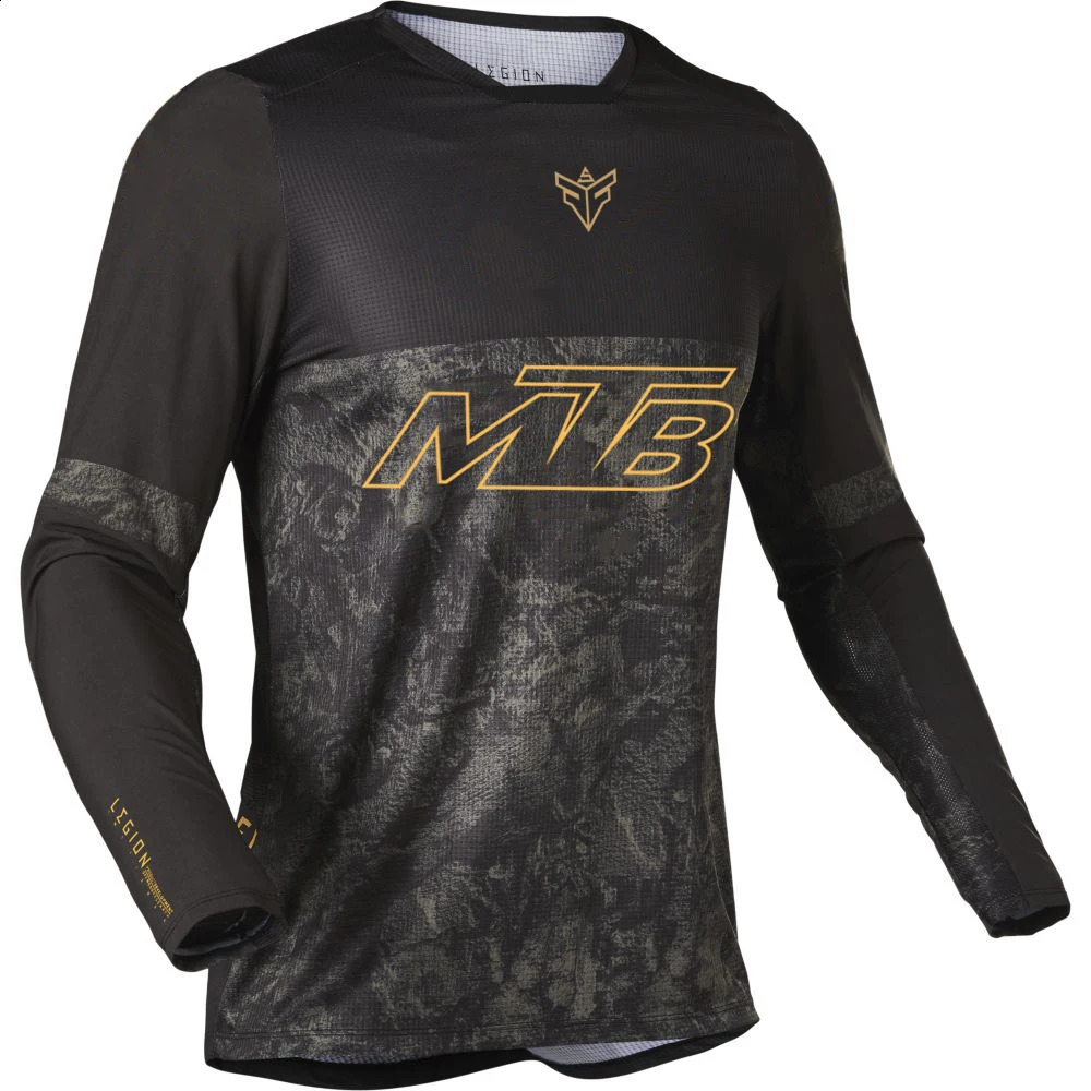 Mens Long Sleeve Motocross Cycling Jerseys Downhill Mountain Bike MTB Shirts Offroad DH Bicycle Jeresys Clothing 250920