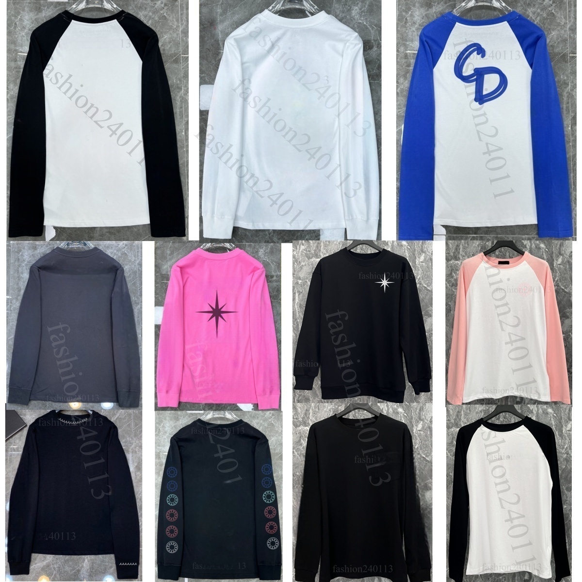 shirts for men designer t shirt women tshirt long sleeve letter printed tshirts spring summer cotton high street styles breathable sweatshirt tops mens clothing