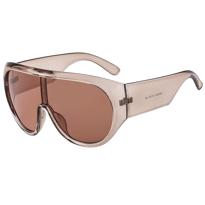 Over sized One Piece Sunglasses 2025 New Style Sports Protection European American Trendy Unique Driving Sun Glasses