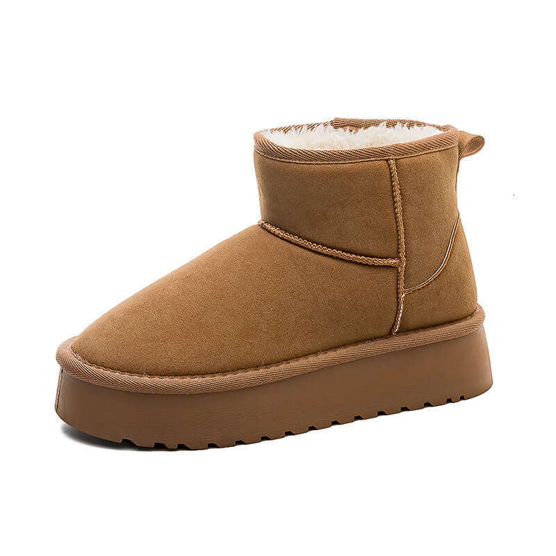 Winter New for women shoes, Fleece-Lined, Thickened Snow Cotton Versatile Thick-Soled Warm Shoes, Short Boots designer boots designer shoes snow boots