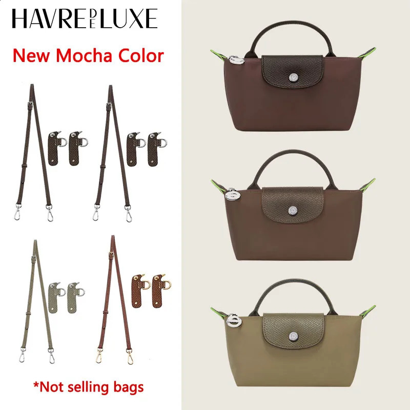 Cow Leather Replacement Crossbody Bag Strap Fit for Longchamp 2025 Mocha Moka mini shoulder strap without punching modification250920