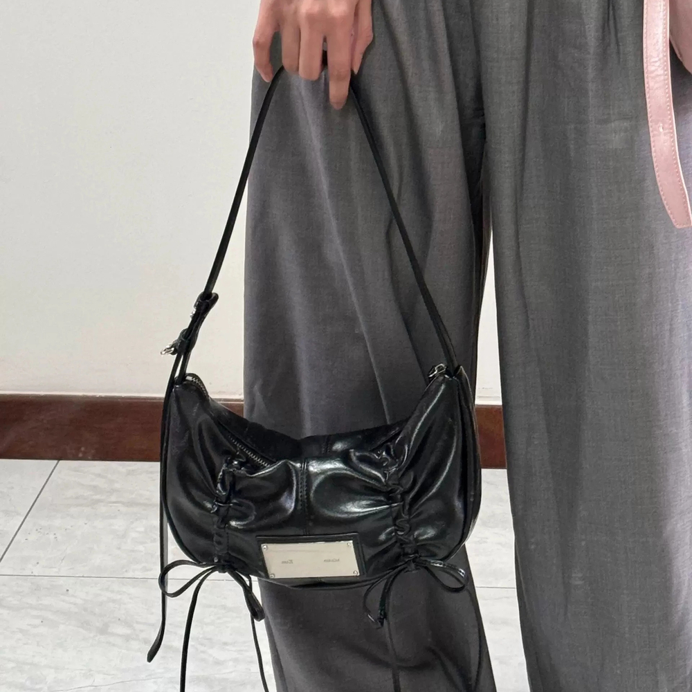 Korean design Minimalist Style Women s Handbag Drawstring Women s Shoulder Bag Large Capacity Women s Crossbody Bag Autumn New Designer Bag