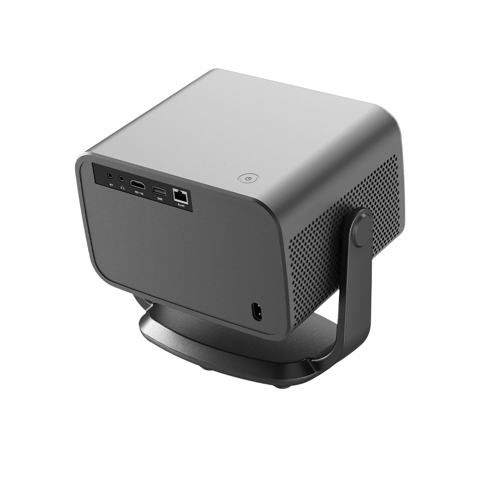 Smart Projector 4K with WiFi 6 and Bluetooth 5.4 AI Auto Focus Auto keystone and Zoom Native 1080P Home Theater Projector 360° Rotation Indoor and Out