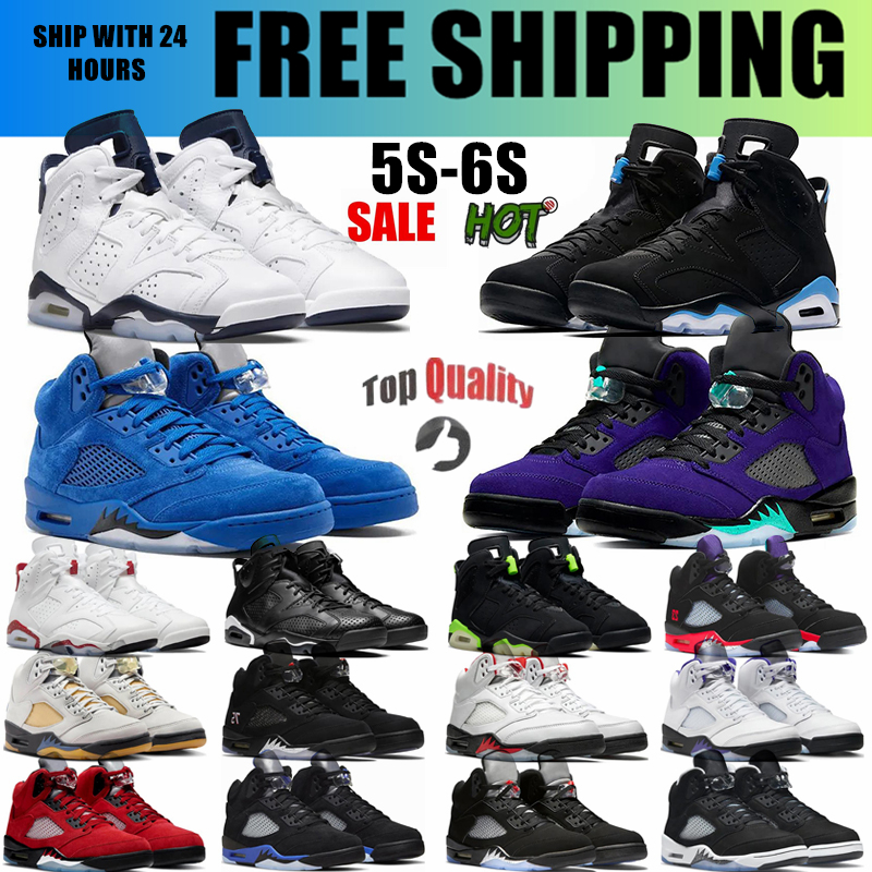 Designer 5 5s Men Basketball Shoes 6 6s Raging Georgetown Toro Bravo Bull Fire Reverse green Metallic Reimagined Ticket Burgundy Olive Sail Cool Blue Mans Sneakers