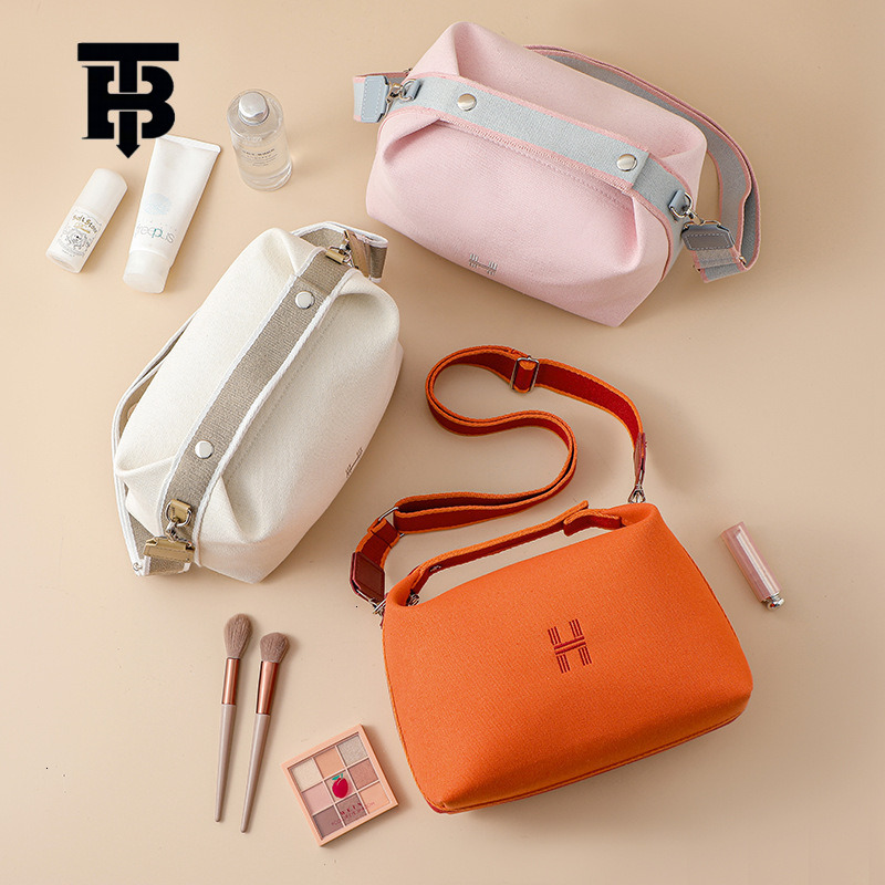 TB BHULAMTE Free Shipping New Designer Women's Bag 2025 INS Style Women's Solid Color Canvas Bag Large Capacity Simple Single Shoulder Art C