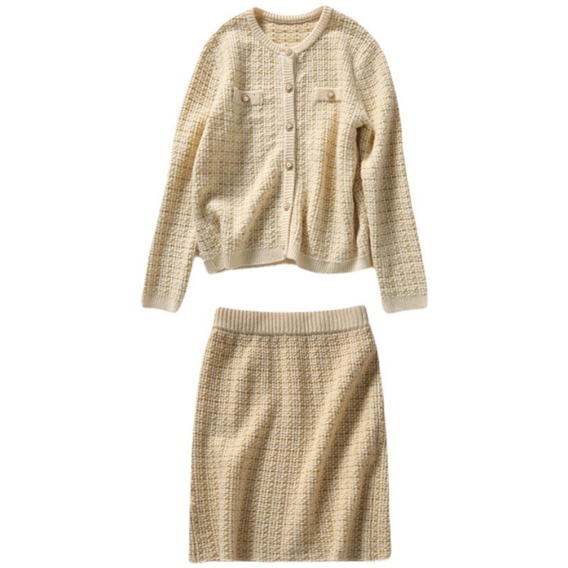 Luxury Brand Designer Clothing Jacket 2025 Spring And Autumn New Style Light Social Atmosphere Walking In The World Little Style Long Sleeve Knitted S