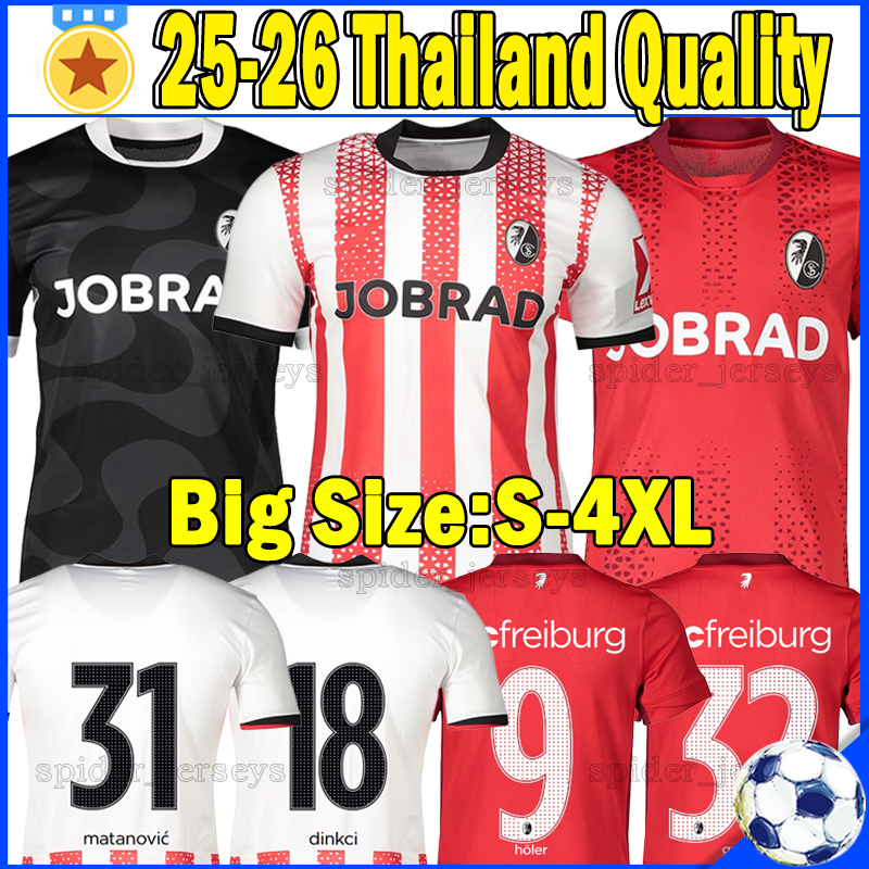 XXXL 4XL 25 26 Freiburg Soccer Jerseys adumumatanovic scherhant dinkci grifo holer Men Uniforms 2025 2026 adamu philipp beste irie osterhage kyereh Football Shirts