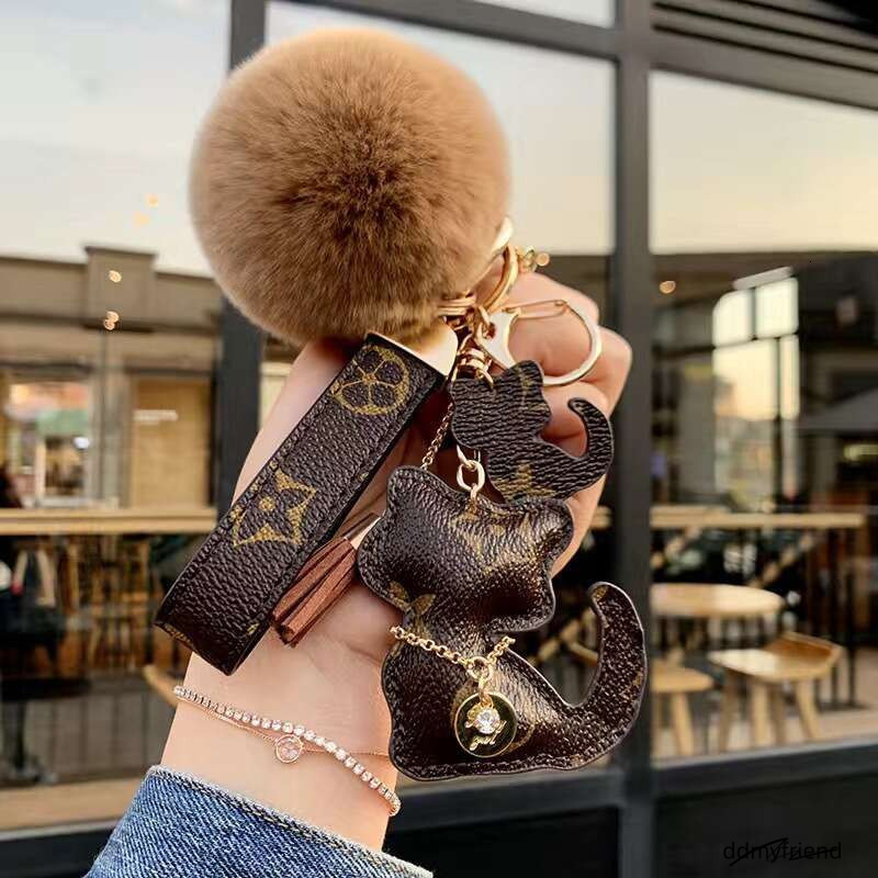 ddmyfriend Personalized Cat Keychain Ring Car Accessory for Women and Men - Unisex Couple Bag Pendant Z260130