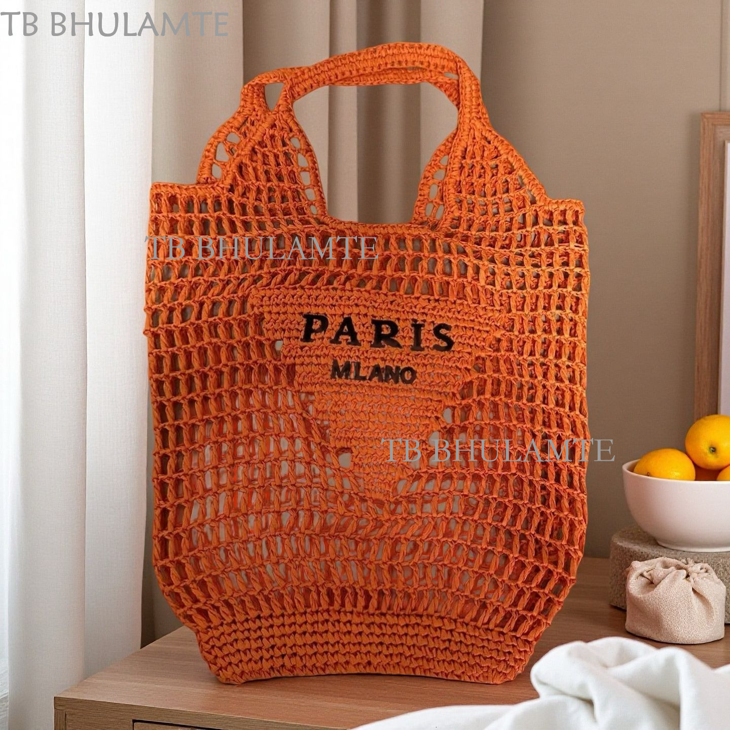 Letter Embroidery Handwoven Bag Hollow Crochet Straw Bag Beach Vacation Beach Luxury Designer Free Shipping Bag Shoulder Bag Straw Bag For Women