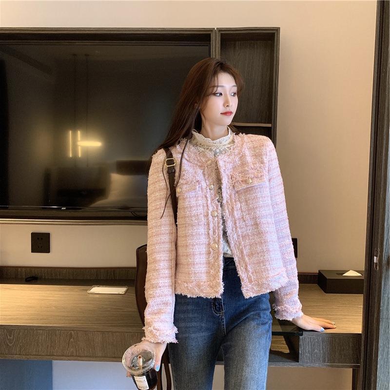 Luxury Brand Designer Clothing Jacket Style Tweed Jacket Autumn Winter 2025 New Elegant Fringe Unique Short Street Style Long Sleeve Women's Top