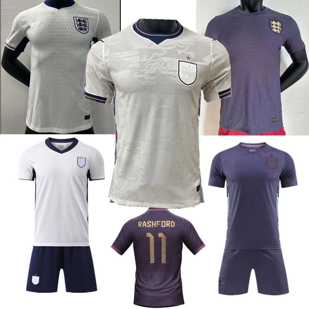 2026 27 Euro Cup England jersey KANE home away Soccer Jerseys SAKA RICE FODEN RASHFORD STERLING MAGUIRE GREALISH BELLINGHAM Men Kids fans player Football Shirt kit