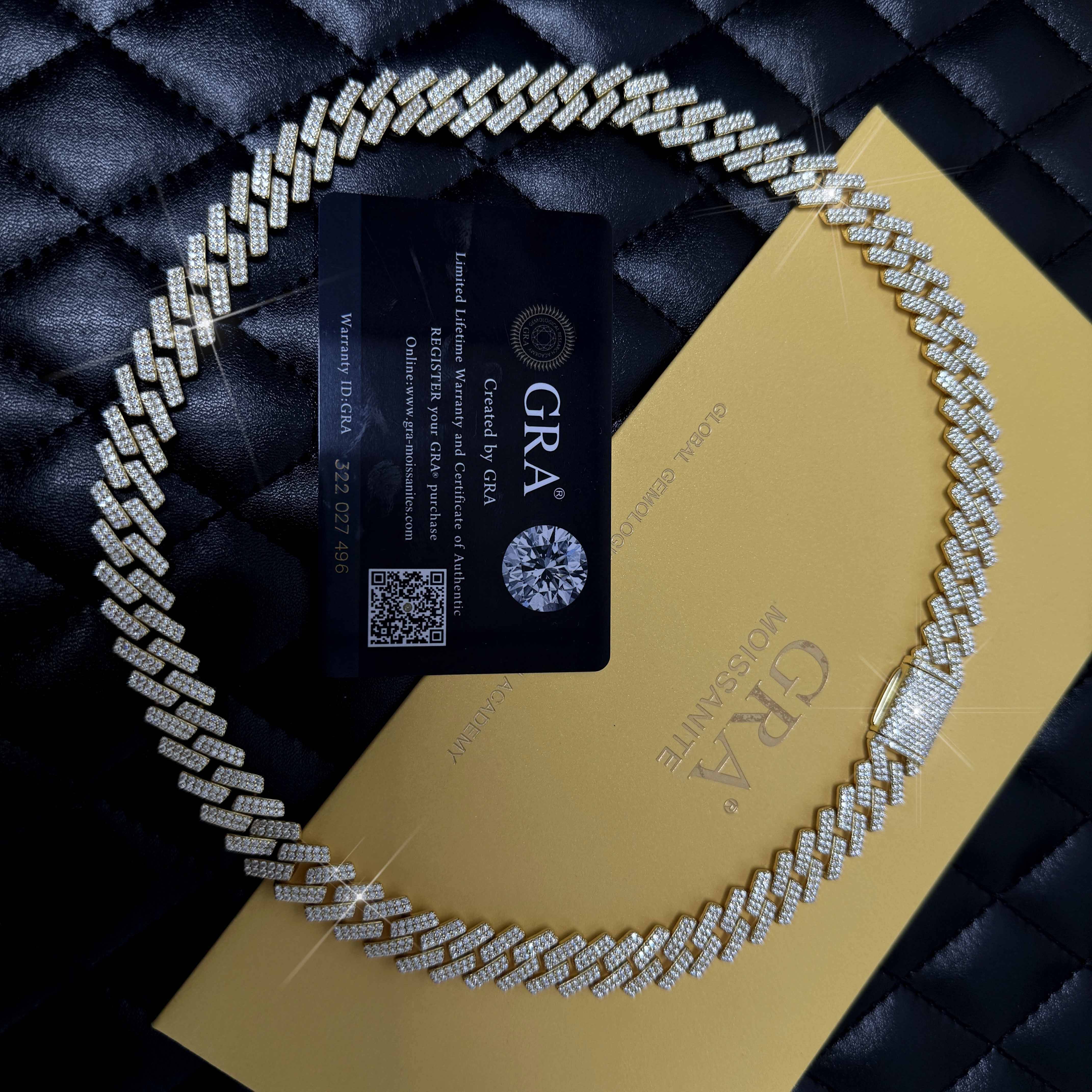 GRA Certified 6mm 8mm Cuban Chain Necklace 925 Silver Iced Out Hiphop Jewelry VVS Moissanite Cuban Chain