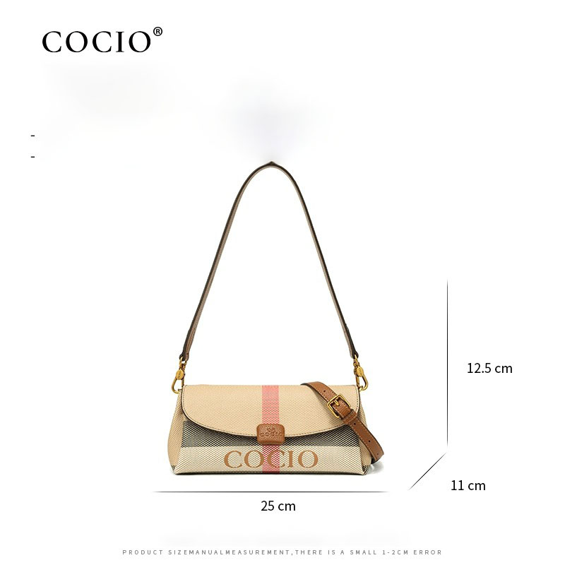 COCIO free Shipping new designer Shoulder Fashionable minimalist handbag womens plush fashionable versatile shoulder bag