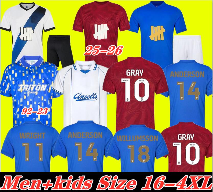25 26 Birmingham soccer jerseys third City 2025 2026 home Camisetas KLARER JUTKIEWICZ HANSSON WRIGHT DYKES WILLUMSSON Davies Stansfield football shirt men 92-93