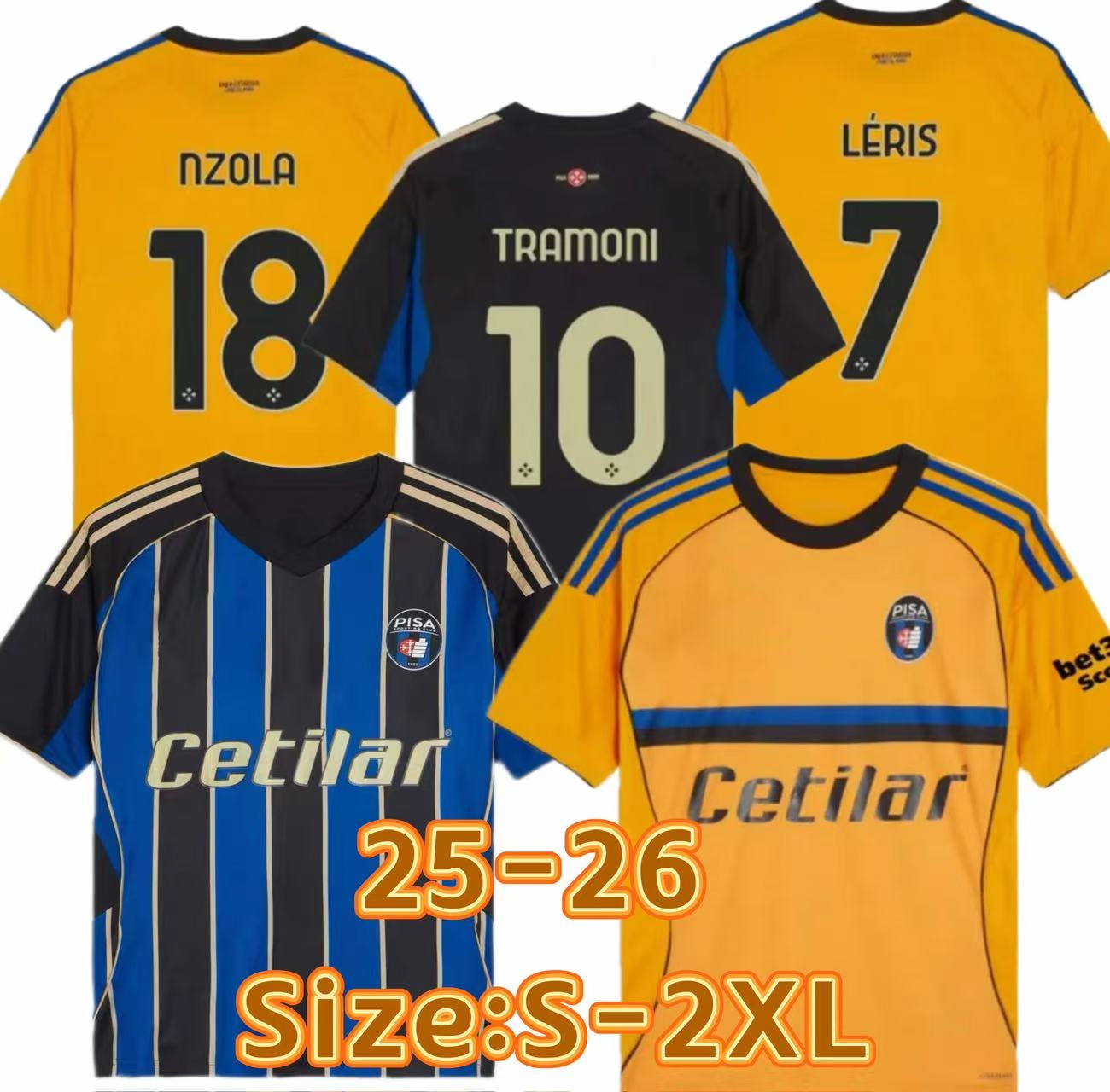 25 26 CUTRONE Pia SC JERSEY occer Jerey Fan 2025 2026 football hirt men camia de futebol black fourth uniform A.DIAO NICO PAZ kit home and away