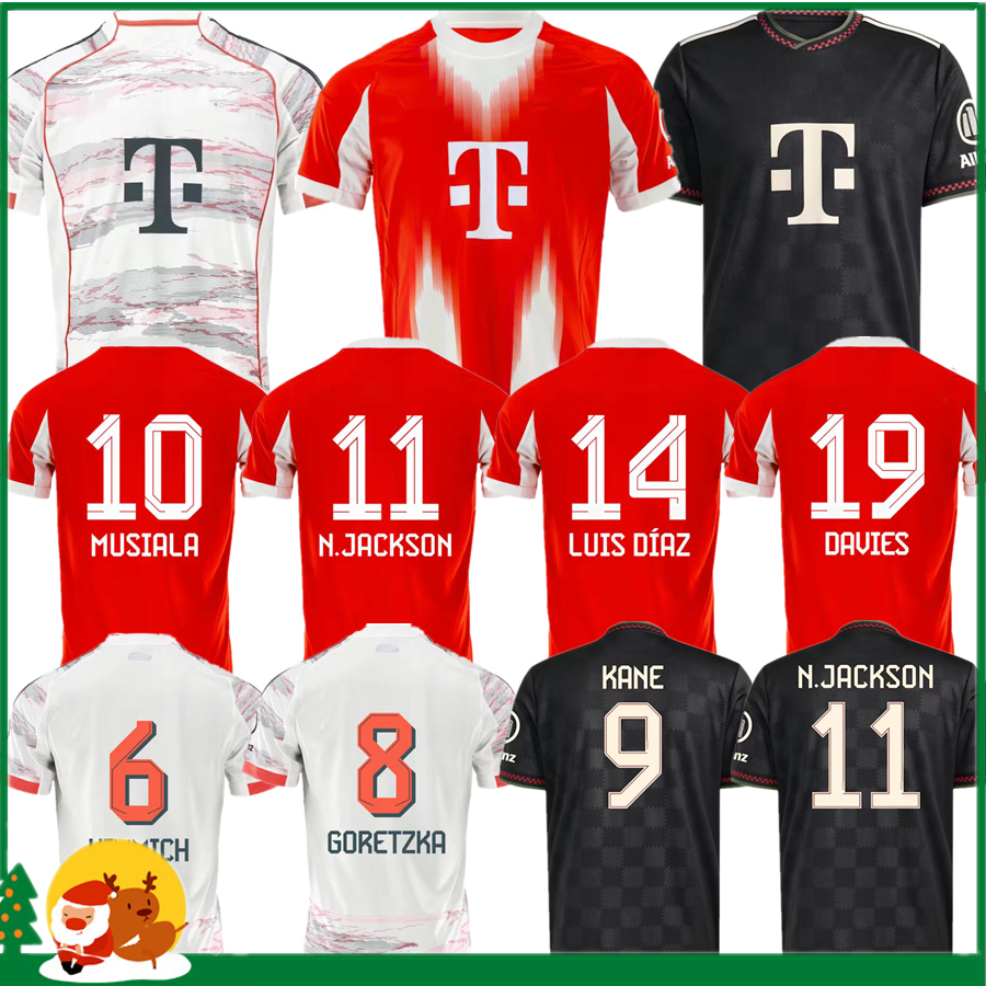 25 26 KANE OLISE soccer jerseys 125-Year Anniversary BAYERNS MUNICH SANE KIMMICH UPAMECANO MULLER COMAN 2025 2026 football shirt DAVIES MUSIALA Men Kid kits