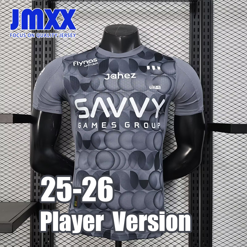 Player Version JMXX 25 26 Al-Hilal Soccer Jersey Home Away Third Special Styles Mens Uniform Man Football Shirt 2025 2026