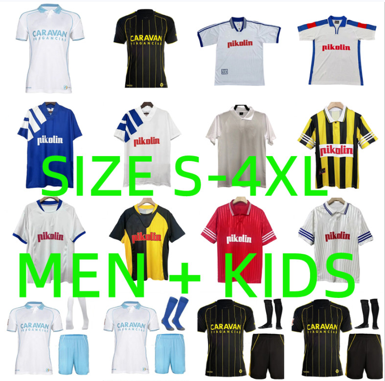 25 26 SOBERON Real Zaragoza Soccer Jerseys 1992 1993 1994 1995 1996 1997 1998 2001 2002 2004 Retro MORIENTES DAVID VILLA MARCOS 2025 2026 football shirt men kids kit