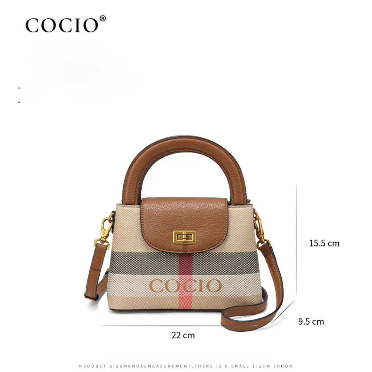 COCIO Designer bag free shipping 2025 new Shoulder Bags Crossbody bag for women highquality simple shoulder bag versatile handheld small square bag