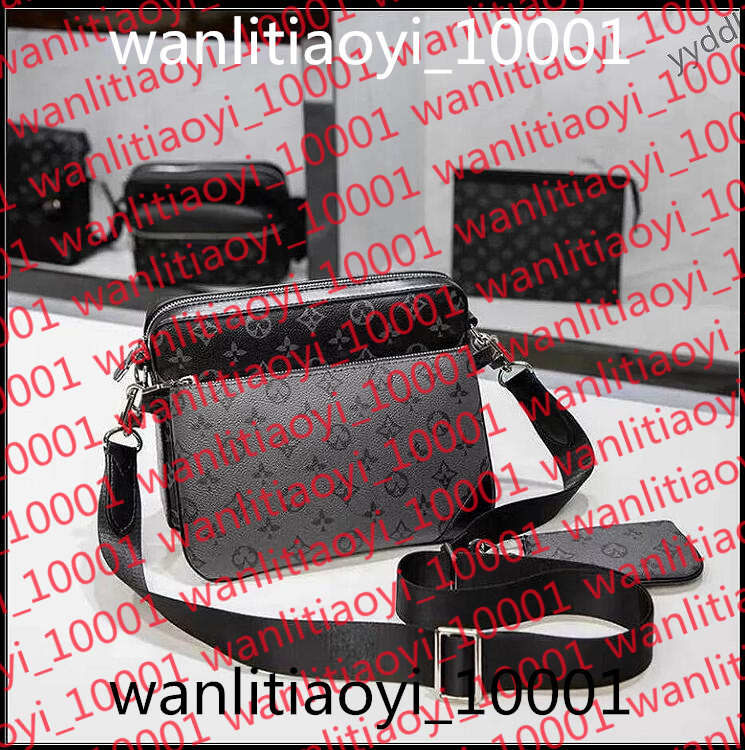 2025 Mens Totes Bag Handbags Purses Fashion Handbags Men Leather TRIO Messenger Bags Luxury Shoulder Bag Make up Bag Wallets purse bag tote bag