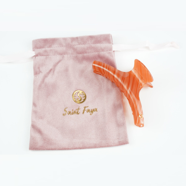 Premium oversized curved clip with feminine temperament, versatile acrylic hair clip, hair style shark clip Chase the Orange Era, Fashionable Orange H