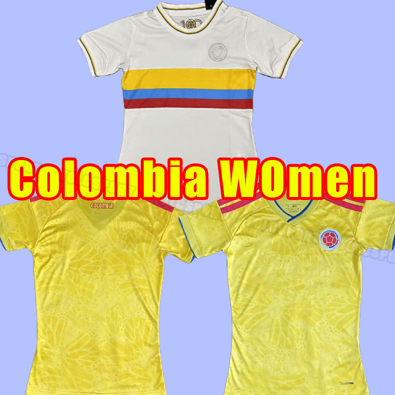 Women girl 2025 Colombia Away Soccer Jerseys Fans FALCAO JAMES home football shirt CUADRADO National Team Camiseta de futbol maillot S-2XL uniform 2026 25 26 100 years